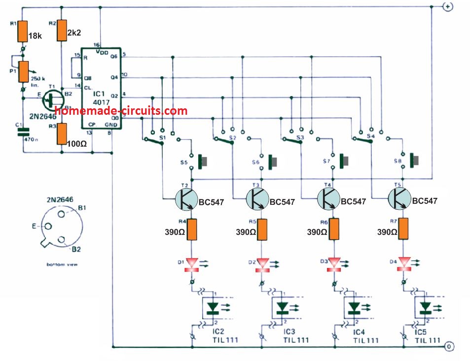 Circuito de controle de luz estroboscópica de xenônio 4 Circuito de controle