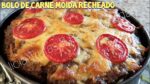 Bolo de CARNE moída RECHEADA receita simples e SABOROSA.