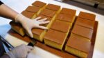 Castella de mel caseiro / pão de ovo de mel – Castella / comida de rua coreana