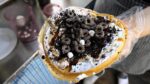Fantástico Oreo Topping Waffle / comida de rua coreana