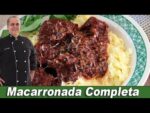 Macarronada com Massa Caseira e Molho de Carne do Chef Taico