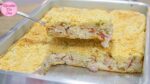 TORTA CREMOSA DE PALMITO COM PEITO DE PERU | RECEITAS DA CRIS