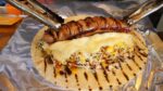 Tortilla de salsicha de queijo mussarela – comida de rua coreana