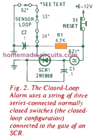 Circuitos de Alarme de Loop - Loop Fechado, Loop Paralelo, Loop Série/Paralelo 6 Circuito de Alarme de Circuito Fechado
