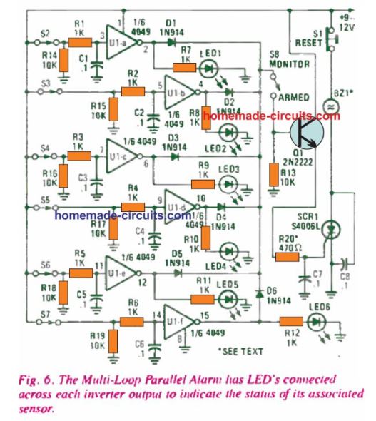 Circuitos de Alarme de Loop - Loop Fechado, Loop Paralelo, Loop Série/Paralelo 26 Circuito de Alarme Multi-Loop