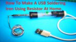 Como fazer ferro de solda USB em casa usando resistor – Ferro de solda USB – Mini máquina de solda DC