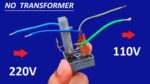 Faça o circuito de alimentação do motor de 220V AC a 110V DC sem transformador