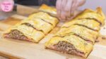 PASTEL / PASTELÃO DE METRO ASSADO DE MASSA PRONTA | SUPER FÁCIL DE FAZER  | RECEITAS DA CRIS