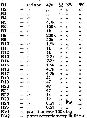 Faça esta caixa de alto-falante Bass Booster 24 Lista de peças