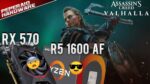 Assassin*s Creed Valhalla com Ryzen 5 1600AF e RX 570 – Sofreu para 60 FPS, mas conseguimos rodar