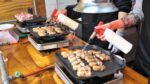 Bom preço 3.500 won lancheira de barriga de porco, pedido urgente, arroz único, ttati samgyeop / churrasco de barriga de porco grelhada / comida de rua coreana