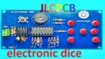 CIRCUITO DE DADOS ELETRÔNICOS – PROJETO ESCOLAR – NE555 – CD4017 **JLCPCB**