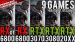Comparativo – RX 6800 vs RX 6800 XT, RTX 3070, RTX 3080, RTX 2080 Super e RX 5700 XT (1440p / 2160p)