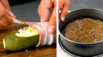 Delicioso bolo de batata com abobrinhas recheadas