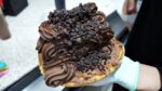 O que aconteceu com a Waffle University?! Uma pilha de waffles de sorvete (chocolate, Oreo Nutella, Berry Berry) / Waffle com sorvete / comida de rua coreana