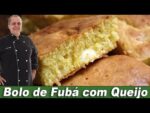 Receita do Bolo de Fubá com Queijo mais gostoso do Chef Taico