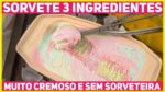 SORVETE COM SÓ 3 INGREDIENTES e vários sabores! Sorvete CREMOSO de Gelatina | Receitas de Minuto 622