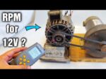 Teste de RPM mínimo do alternador de carro de 12V 64A para saída de 12V DC