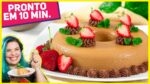 A MELHOR SOBREMESA DE NATAL feita NO MICROONDAS! Brigadeirão Doce de Leite | Receitas de Minuto 626