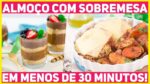 ALMOÇO COM SOBREMESA PRONTO EM MENOS DE 30 MINUTOS! Parmegiana sem Fritura | Receitas de Minuto