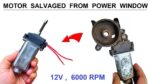 Não jogue fora o motor da janela do carro – 12v 10 amperes DC Motor Salvage DIY