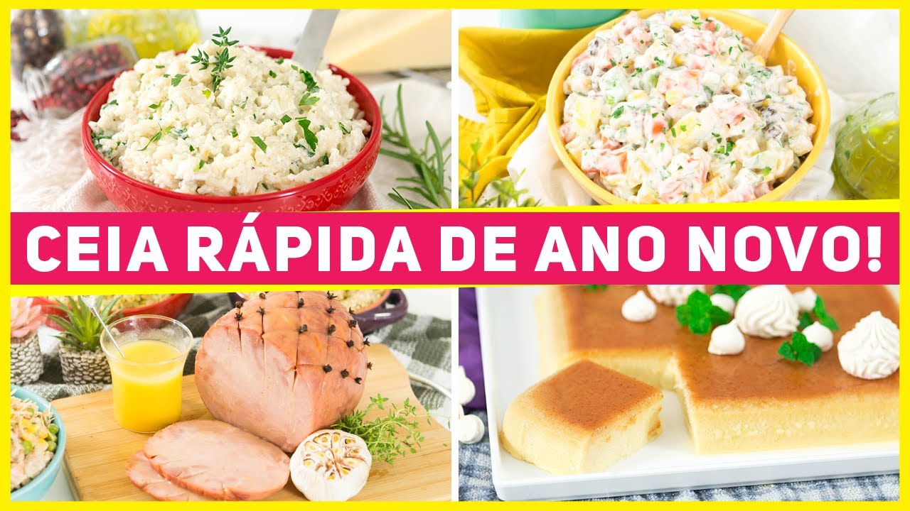 4 RECEITAS para SALVAR sua CEIA DE ANO NOVO | Receitas de Reveillon ...