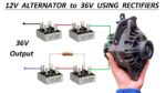 36V DC de 12v 64 Amp alternador de carro 750W faça você mesmo