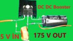 CIRCUITO DE REFORÇO DC DC – ENTRADA DE 5 VOLTS SAÍDA DE 175 VOLTS – COMO FAZER UM REFORÇO DE TENSÃO DC DC