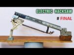 Como fazer uma serra elétrica em casa usando motor 24v DC 120W