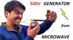 Gerador de 500 V CA de Motor Síncrono de Microondas de 220 V DIY – Alta Tensão
