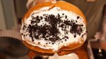Waffle gordo com massa de chantilly / waffle com chantilly grosso / comida de rua coreana