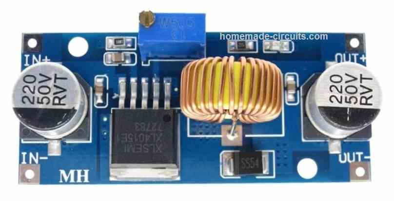 Modificando o conversor Buck XL4015 com um limitador de corrente ajustável 2 Modificando o conversor Buck XL4015 com um limitador de corrente ajustável