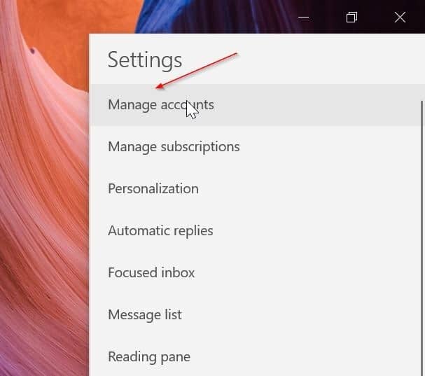 Exclua e adicione contas de e-mail novamente em sua ordem preferida