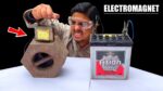 Eletroímã poderoso de 12v 500 Watts usando transformador UPS – 12v a 220v DC