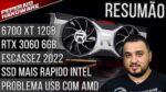 Resumão – AMD BUG USB / 6700 XT com data / Escassez até 2022 / SSD + rápido na Intel / RTX 3060 6GB