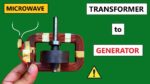 Transformador de microondas de 220V para gerador elétrico CA 100W faça você mesmo (Tipo -1)