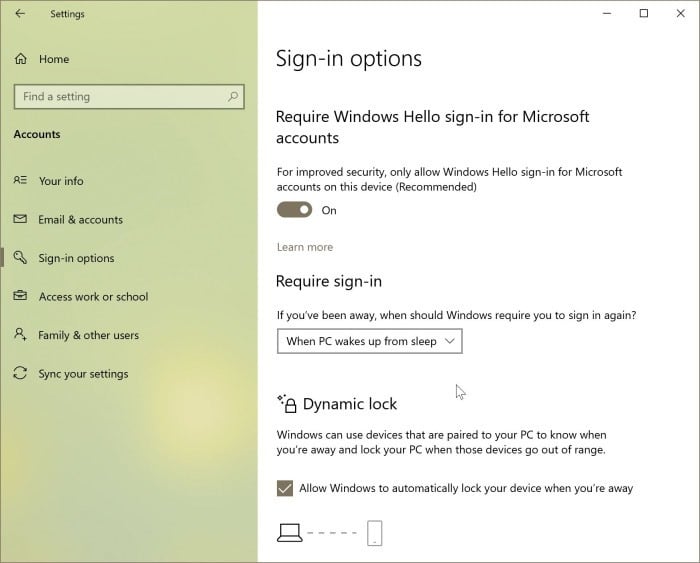 Bloqueie automaticamente seu PC com Windows 10 quando você se afastar do seu PC