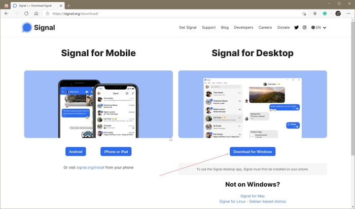 Como instalar o aplicativo Signal no Windows 10 PC 2 Instalando o Signal em um computador Windows 10