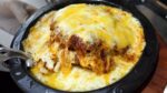 costeleta de porco com queijo picante – comida de rua coreana