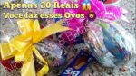 Gastei 20 reais e fiz ovos de Páscoa Incríveis Dica de Economia pra Páscoa e Alegrar a Criançada