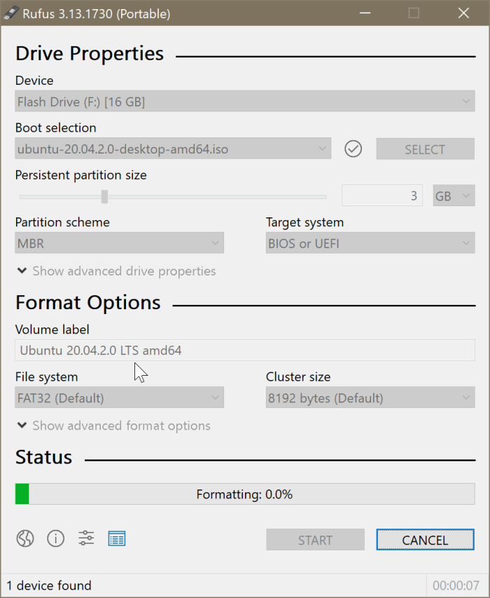 Como criar o Ubuntu Live USB no Windows 10 PC 6 Criar Ubuntu Live USB no Windows 10