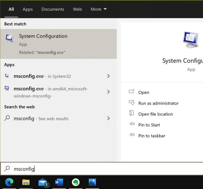 Use a ferramenta de configuração do sistema para restaurar o menu de inicialização dupla