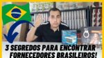 3 Segredos de Como encontrar FORNECEDORES BRASILEIROS para vender no Mercado Livre! RÁPIDO E FÁCIL