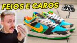 Os SNEAKERS mais FEIOS e CAROS que todo HYPEBOY que ter! (o 5º Tênis é INACREDITÁVEL)