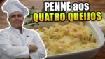 Receita mais Fácil e Gostosa do Penne aos Quatro Queijos do Chef Taico que você já viu