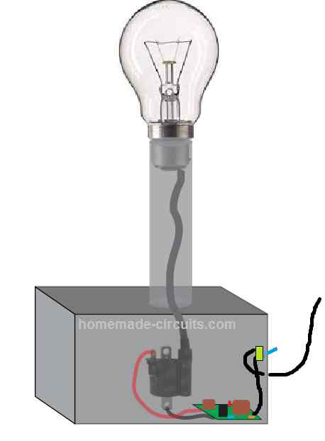 Faça este circuito de bola de plasma 8 Armário de bolas de plasma