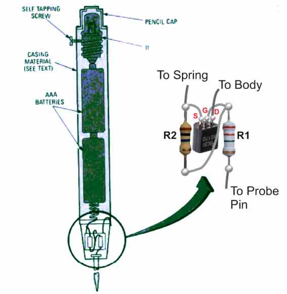 Circuito de sonda de detecção de falhas elétricas de automóveis 4 Circuito de sonda de detecção de falhas elétricas de automóveis