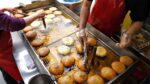 Esgotado todos os dias! Vendendo 1000 por dia? 7 sabores Namdaemun japchae, Galbi hotteok / panqueca de vegetais de costela / comida de rua coreana