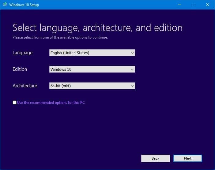 Obtenha o ISO da versão mais recente do Windows 10 da Microsoft