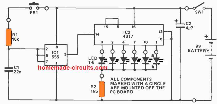 2) Dados 4017 Simplificados